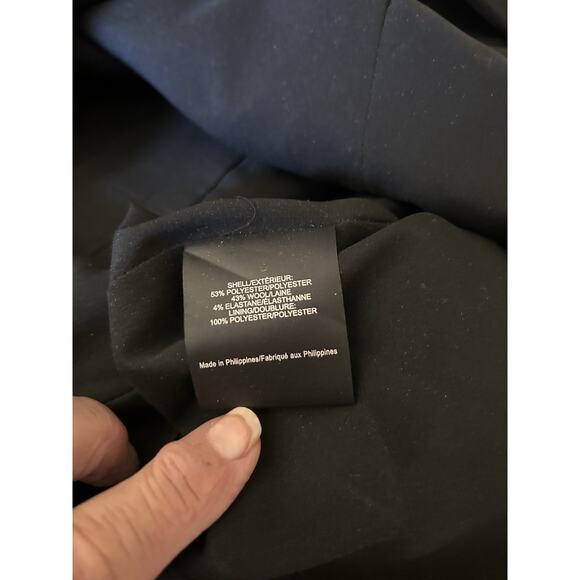 Tory Burch Women’s Black Fremont Midi Rhinestone Buttons Cocktail Dress Size 14 - Picture 16 of 16